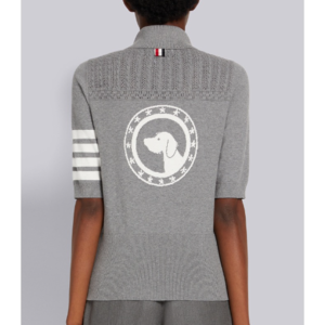 톰브라운 4-bar 헥터 메달리온 아이콘 폴로 티셔츠 (그레이)
