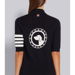 톰브라운 4-bar 헥터 메달리온 아이콘 폴로 티셔츠 (네이비)
